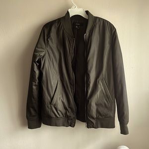 Classic green bomber jacket